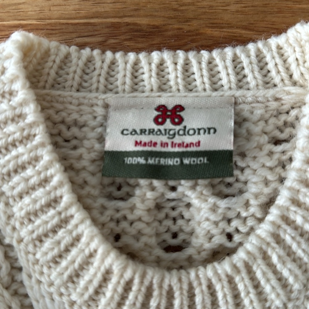 Carraigdonn kids merino wool sweater - Picture 3 of 4
